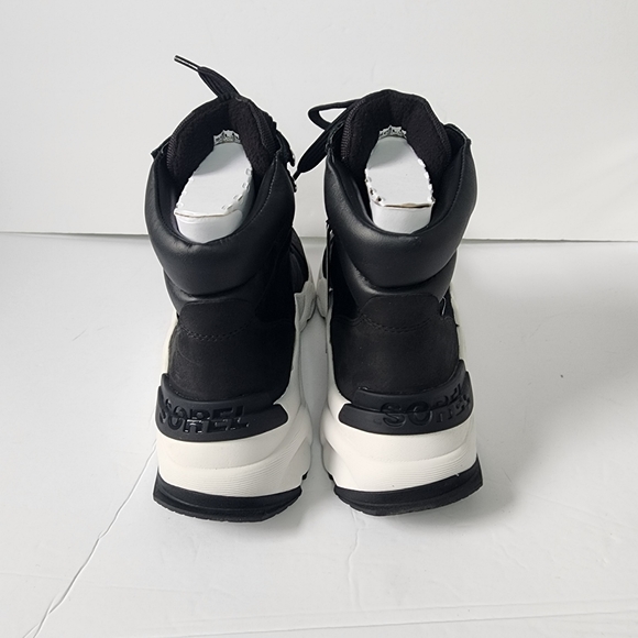 Sorel Kinetic RNEGD Conquest Waterproof High Top Black Sneaker Womens 9 NWT NIB - Picture 11 of 16